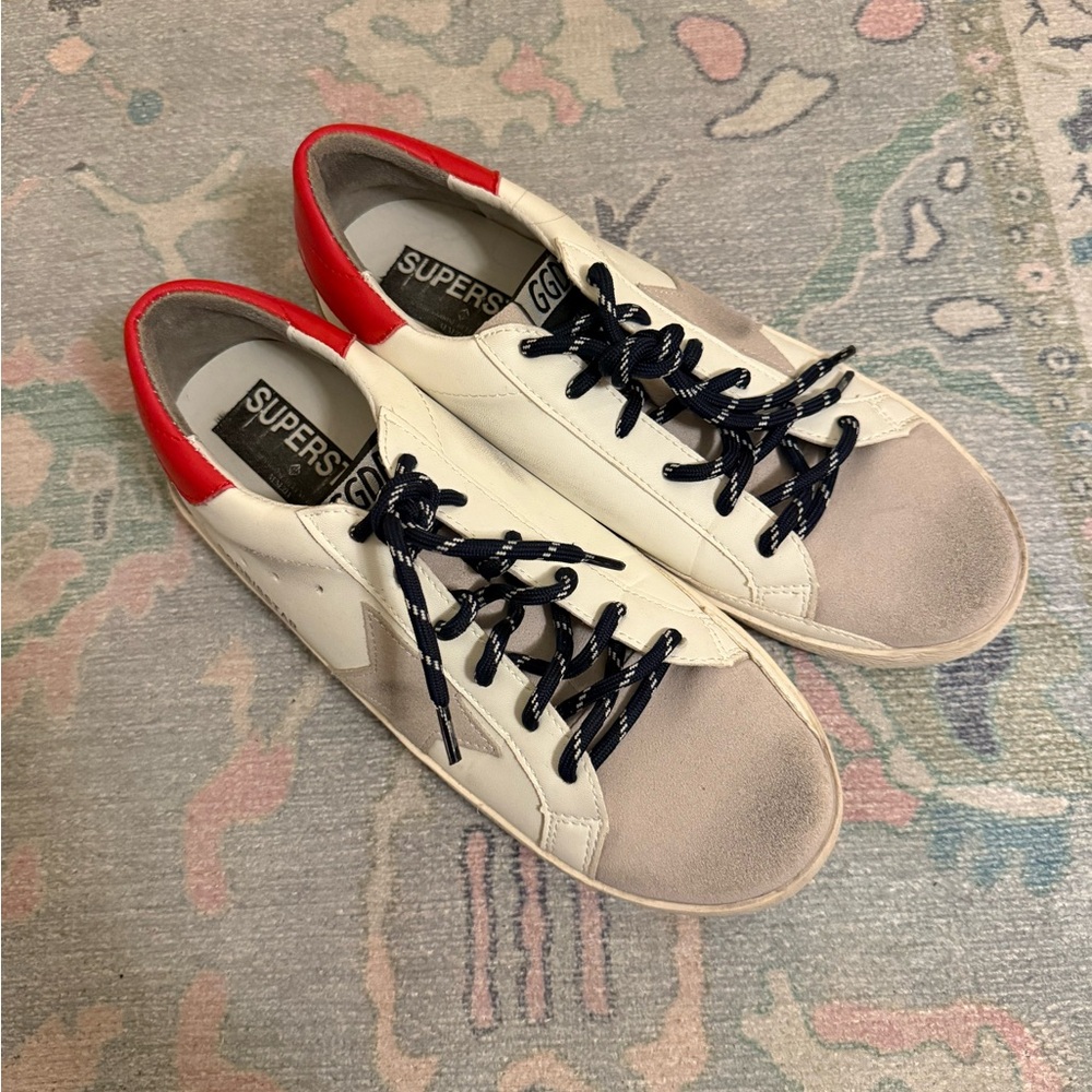 White and Red Women's Sneakers